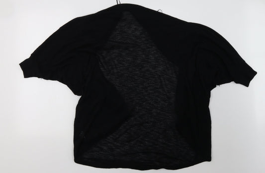 Womens UK Size 10 River Island Black Cardigan Jumper