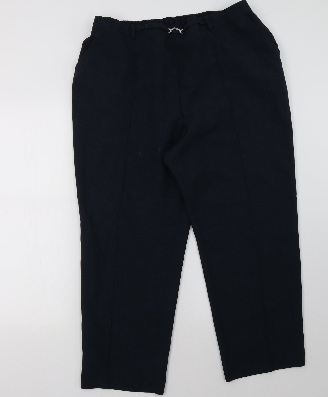 Womens UK Size 20 Marks and Spencer Regular Fit  Blue Trousers