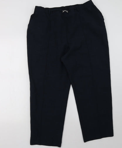 Womens UK Size 20 Marks and Spencer Regular Fit  Blue Trousers
