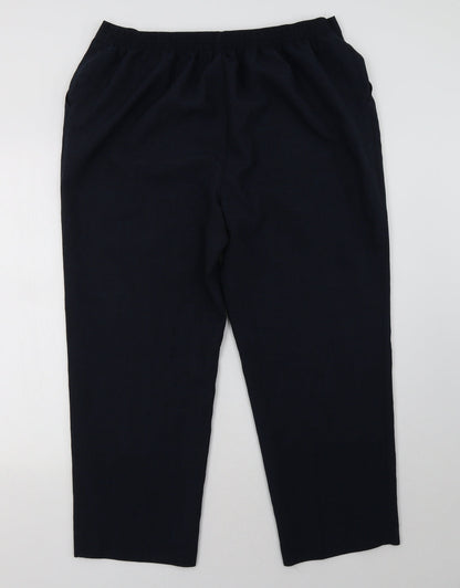 Womens UK Size 20 Marks and Spencer Regular Fit  Blue Trousers