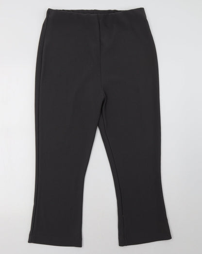 Womens UK Size 14 Preworn Regular Fit  Grey Trousers