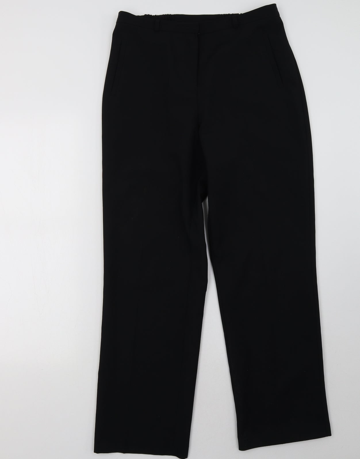 Womens UK Size 12 BHS Regular Fit  Black Trousers