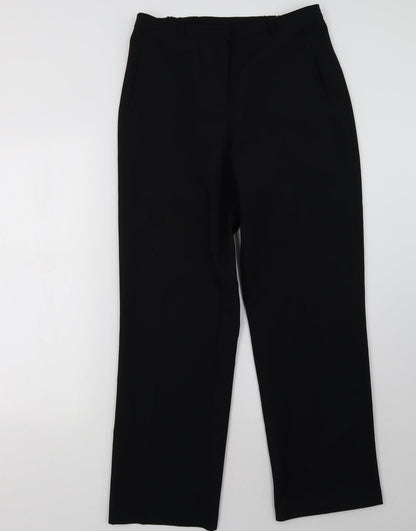 Womens UK Size 12 BHS Regular Fit  Black Trousers