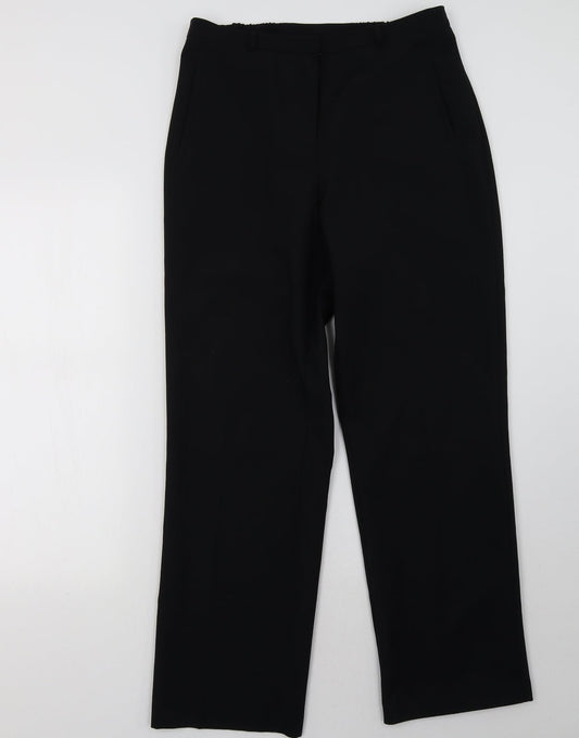 Womens UK Size 12 BHS Regular Fit  Black Trousers