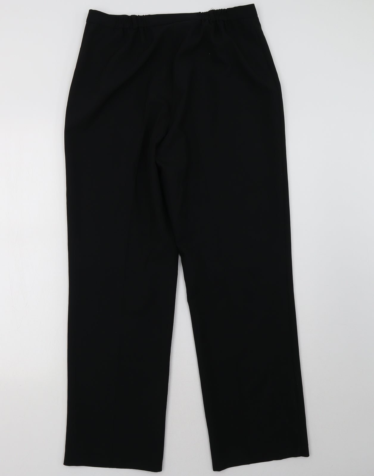 Womens UK Size 12 BHS Regular Fit  Black Trousers