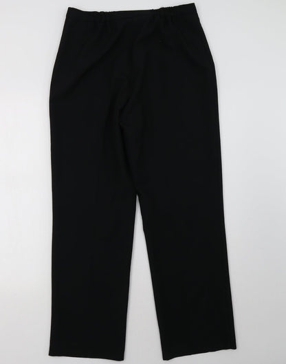 Womens UK Size 12 BHS Regular Fit  Black Trousers
