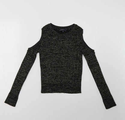 Womens UK Size 8 Marks and Spencer Black Pullover Sweatshirt