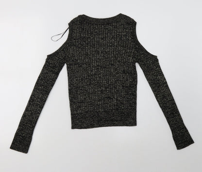 Womens UK Size 8 Marks and Spencer Black Pullover Sweatshirt