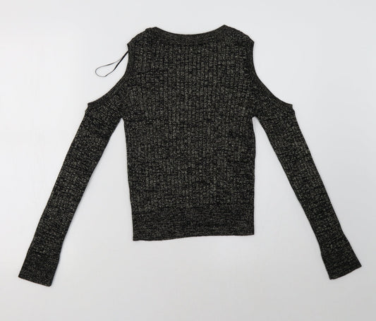 Womens UK Size 8 Marks and Spencer Black Pullover Sweatshirt
