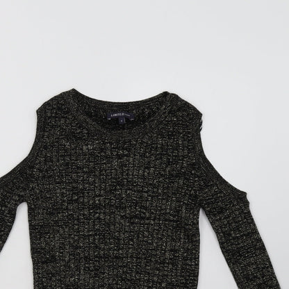 Womens UK Size 8 Marks and Spencer Black Pullover Sweatshirt