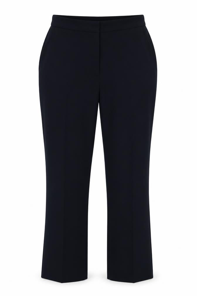 Front view of Damart women’s blue trousers, size UK 12, 31-inch leg
