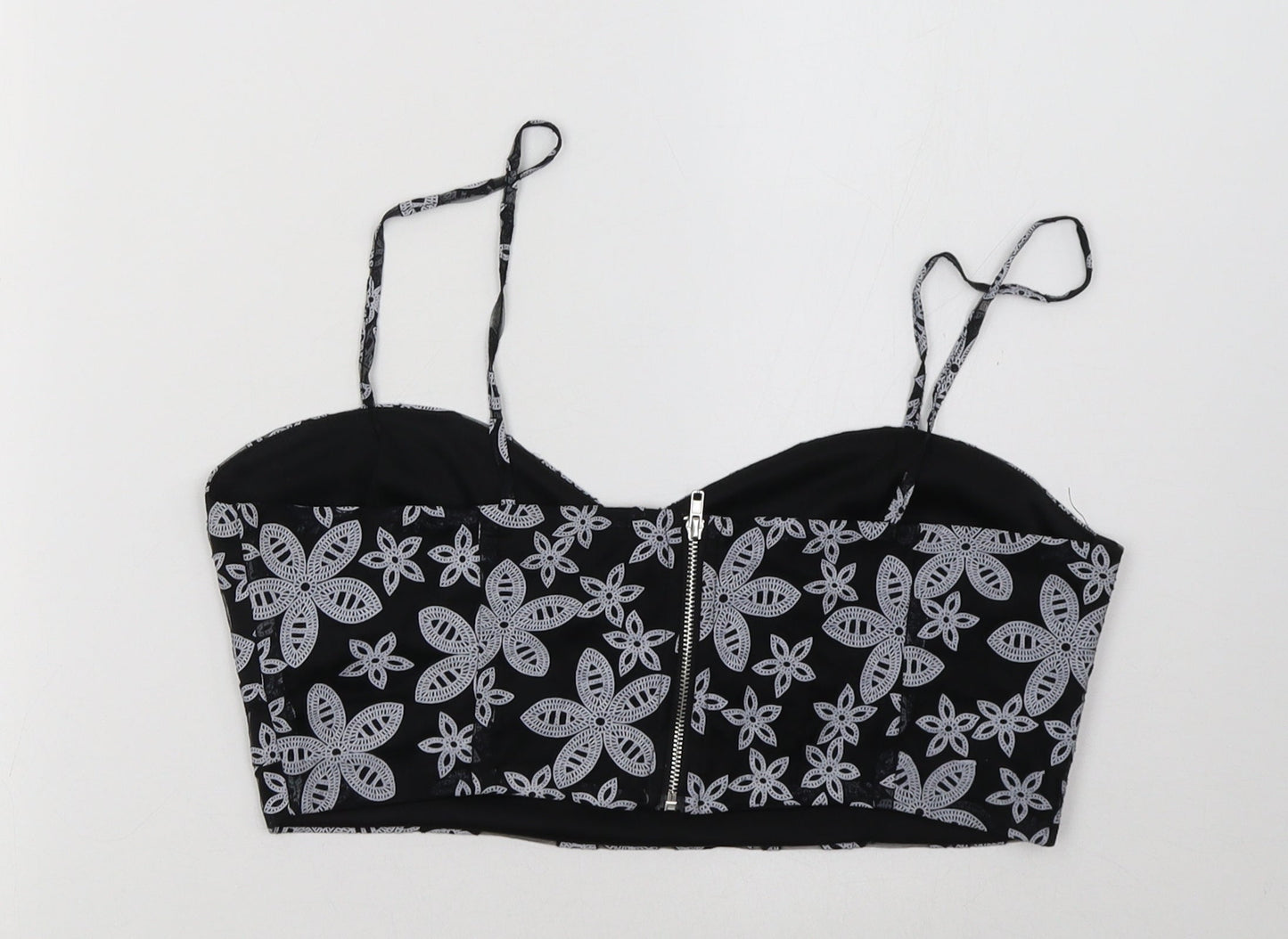 Boohoo Womens Black   Cropped Tank Size 12