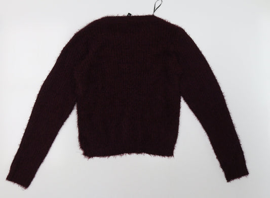 H&M Womens Purple   Pullover Sweatshirt Size M