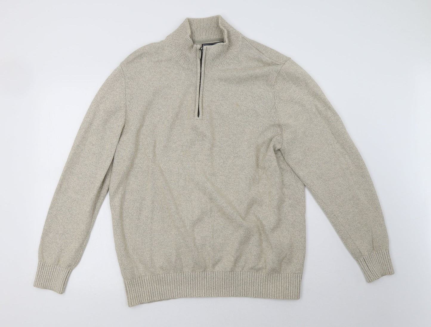 Mens UK Size L Debenhams Beige Pullover Sweatshirt