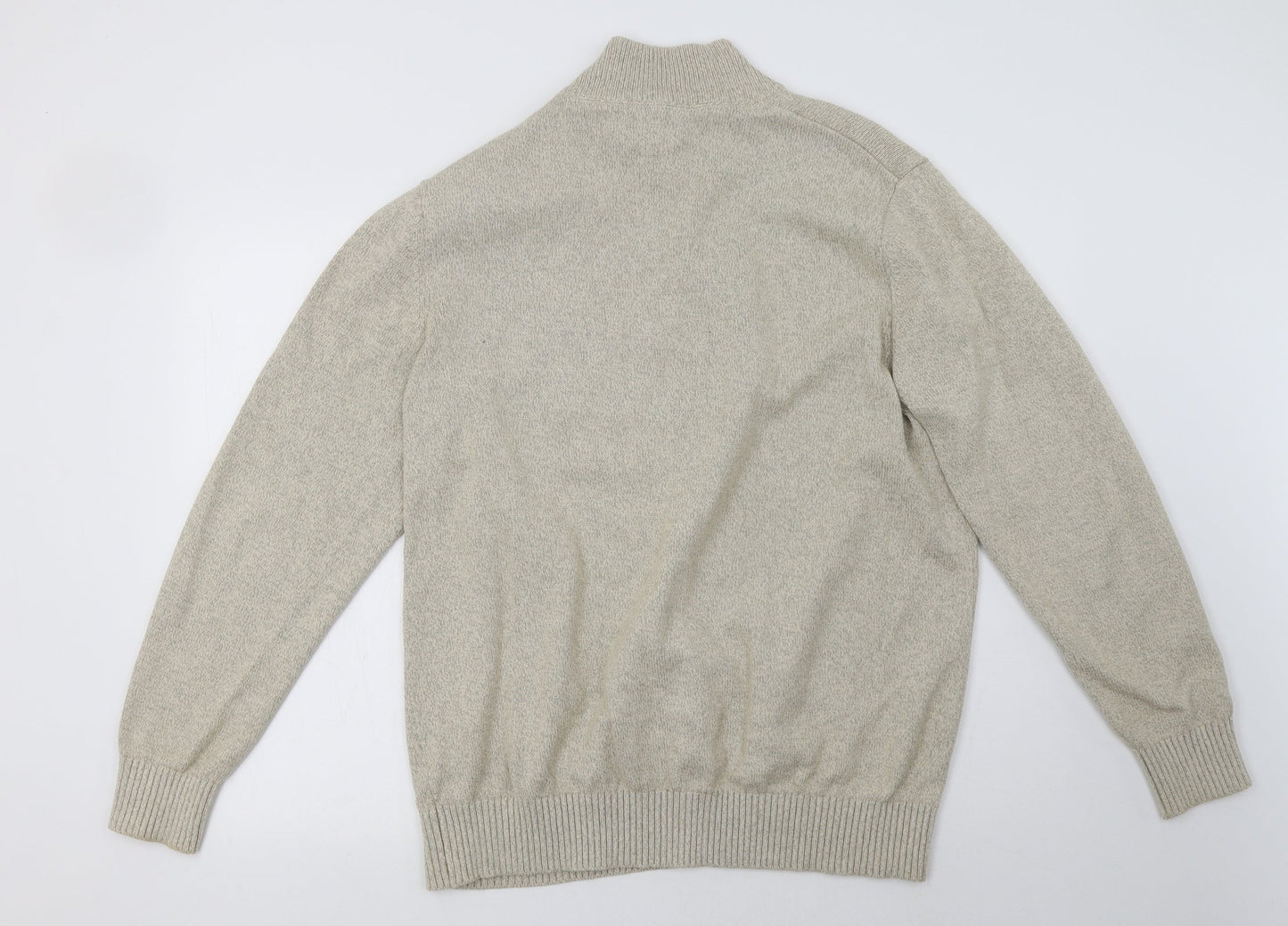 Mens UK Size L Debenhams Beige Pullover Sweatshirt