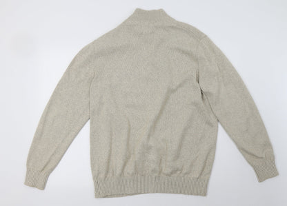 Mens UK Size L Debenhams Beige Pullover Sweatshirt