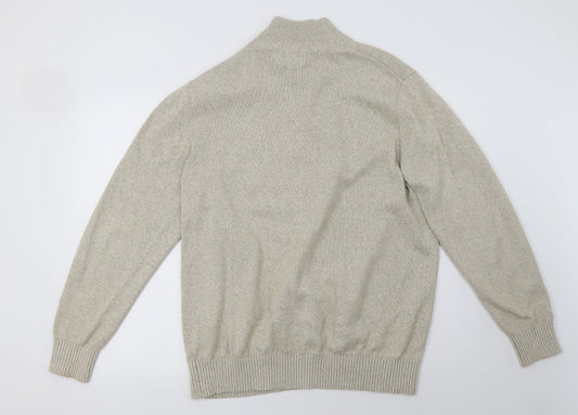 Mens UK Size L Debenhams Beige Pullover Sweatshirt