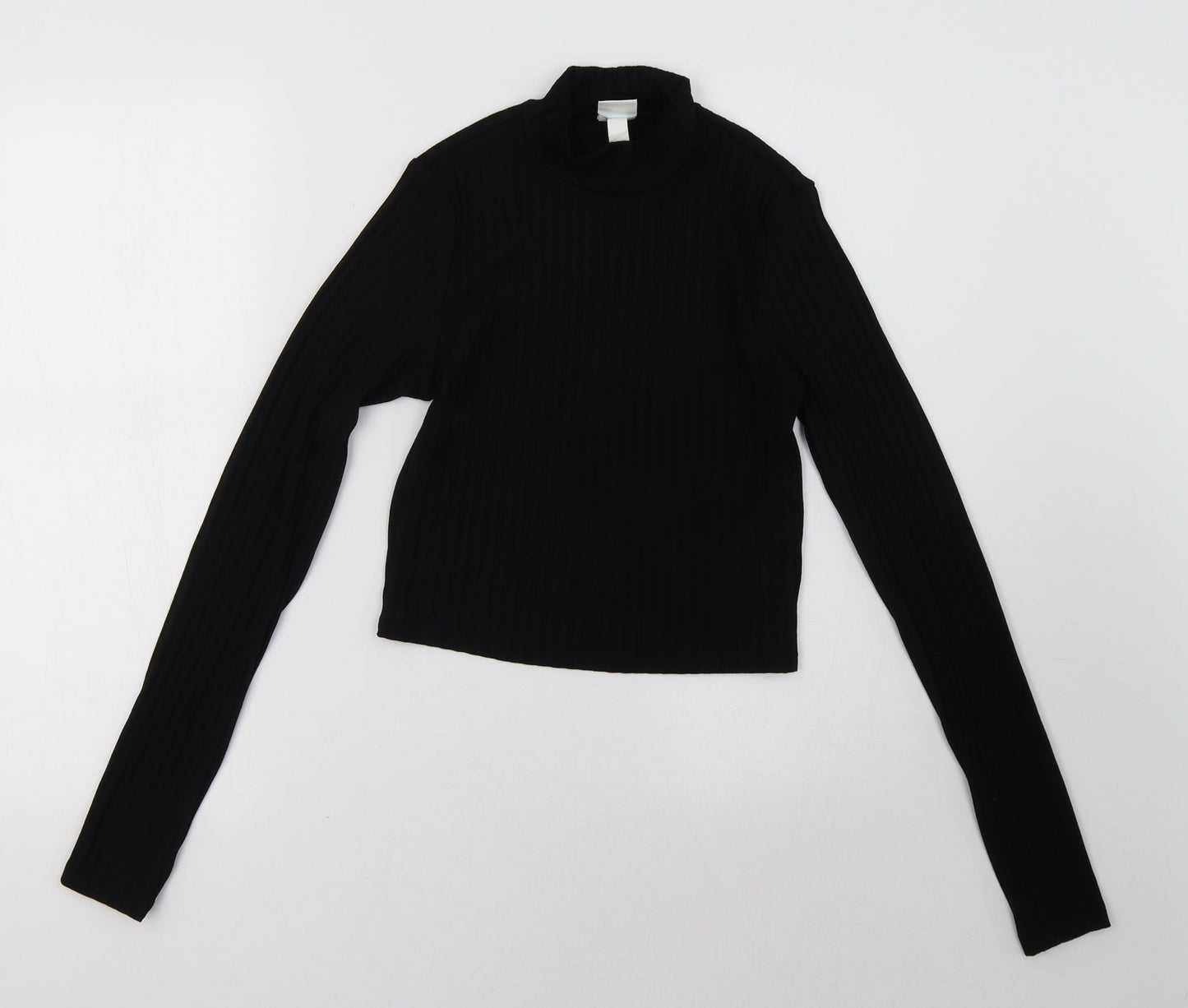 H&M Womens Black   Pullover Sweatshirt Size S