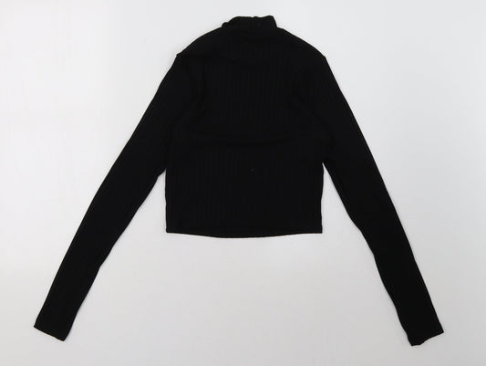 H&M Womens Black   Pullover Sweatshirt Size S