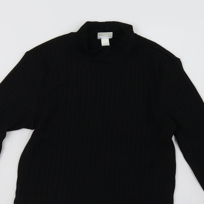 H&M Womens Black   Pullover Sweatshirt Size S