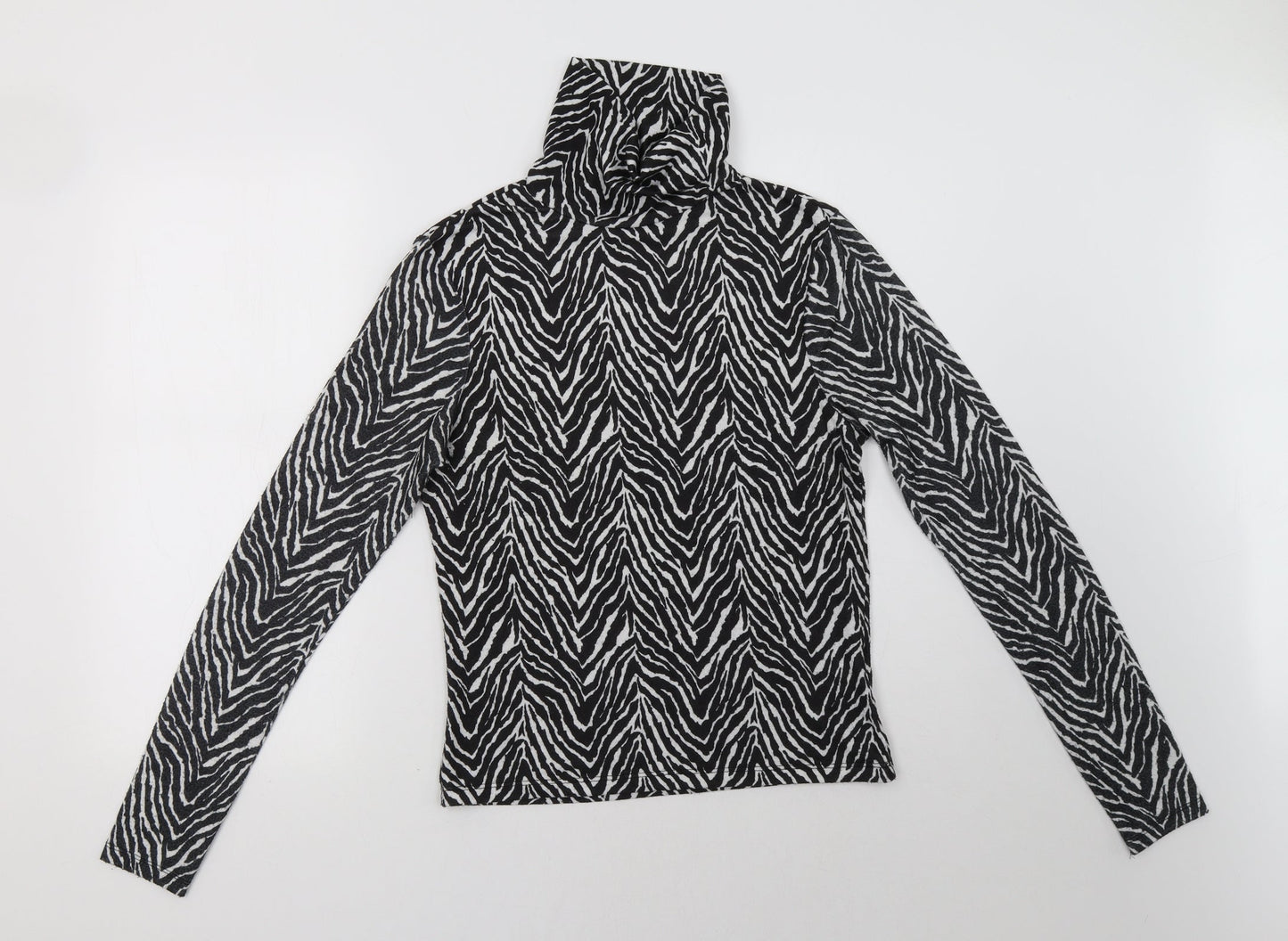 Primark Womens White Animal Print  Pullover Sweatshirt Size S