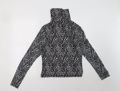 Primark Womens White Animal Print  Pullover Sweatshirt Size S
