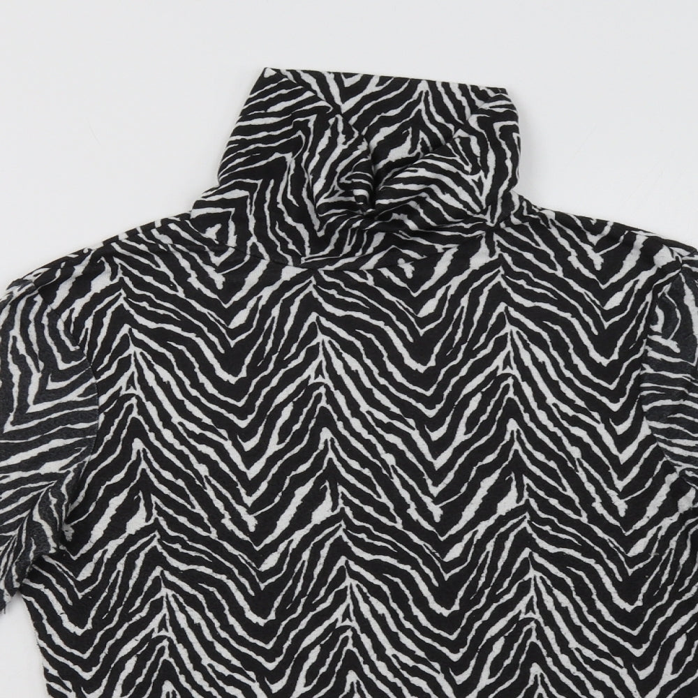 Primark Womens White Animal Print  Pullover Sweatshirt Size S