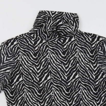 Primark Womens White Animal Print  Pullover Sweatshirt Size S