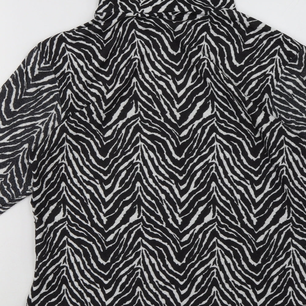 Primark Womens White Animal Print  Pullover Sweatshirt Size S