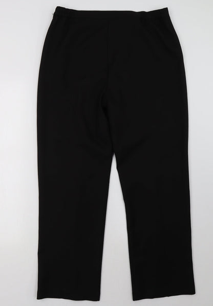 Womens UK Size 14 separates Regular Fit  Black Trousers