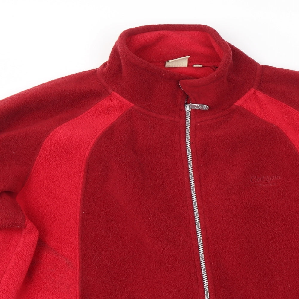 Cotton Traders Mens Red   Full Zip Jumper Size S