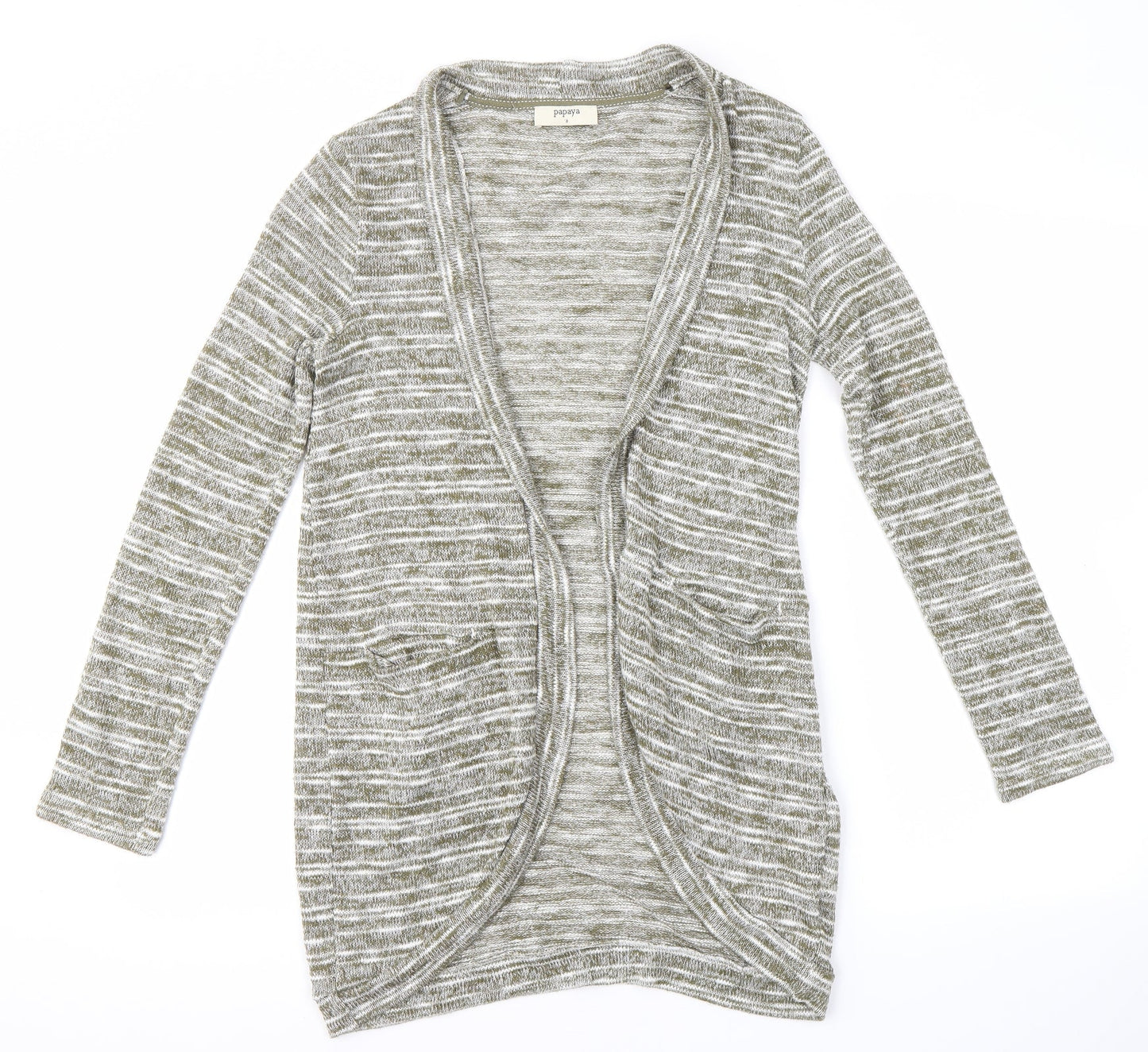 Womens UK Size 8 Matalan Green Cardigan Jumper