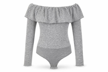 Womens UK Size S Zara Grey Bodysuit One-Piece