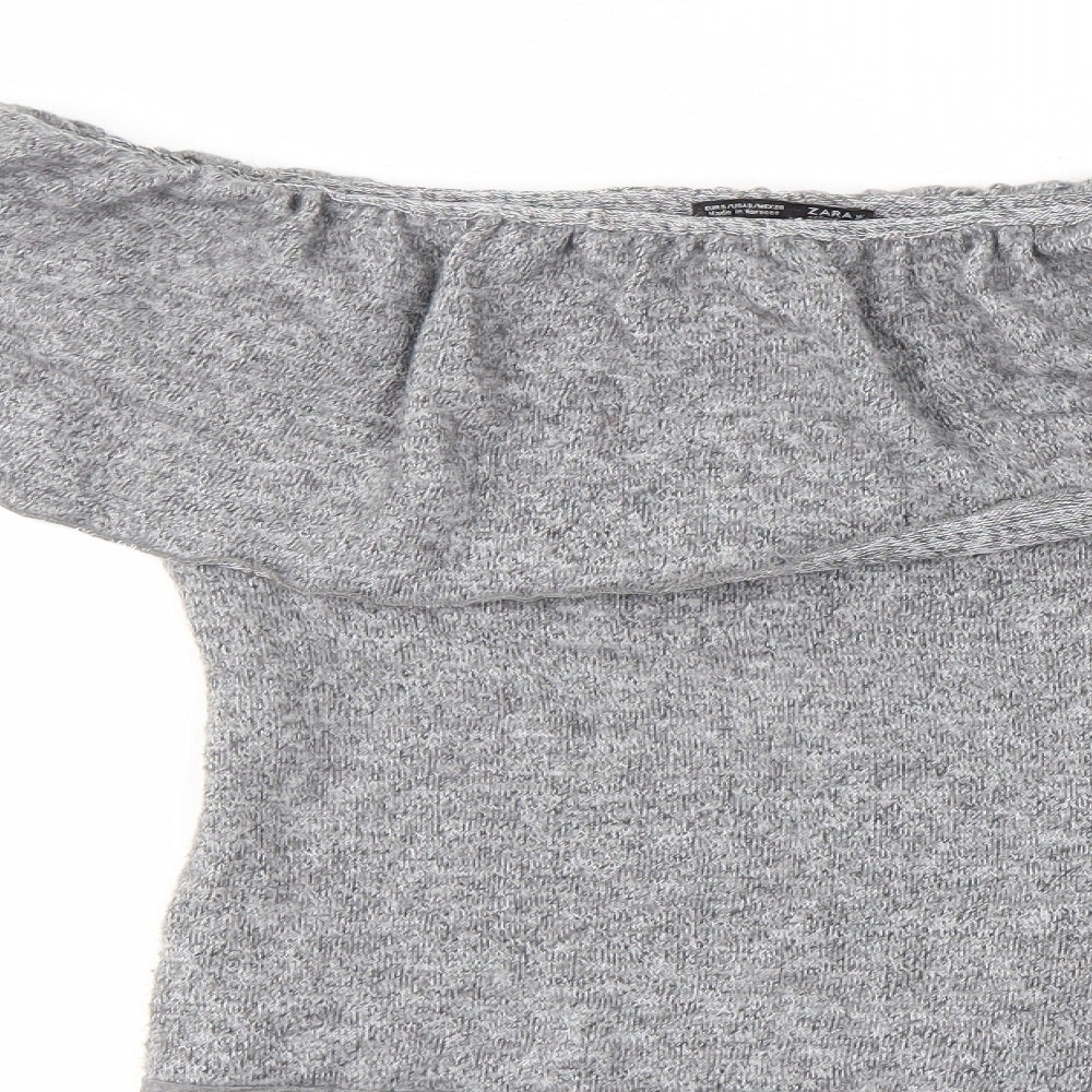 Zara Womens Grey   Bodysuit One-Piece Size S