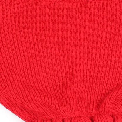 Womens UK Size S Cameo Rose Red Pullover Jumper