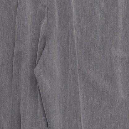 Womens UK Size 18 BM Regular Fit Dress Pants Grey Trousers