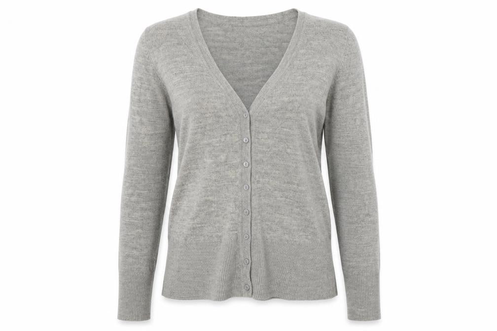 Womens UK Size 10 Evie Grey Cardigan Jumper