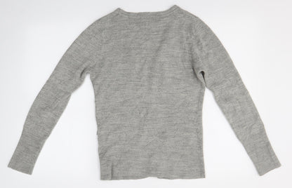 Womens UK Size 10 Evie Grey Cardigan Jumper