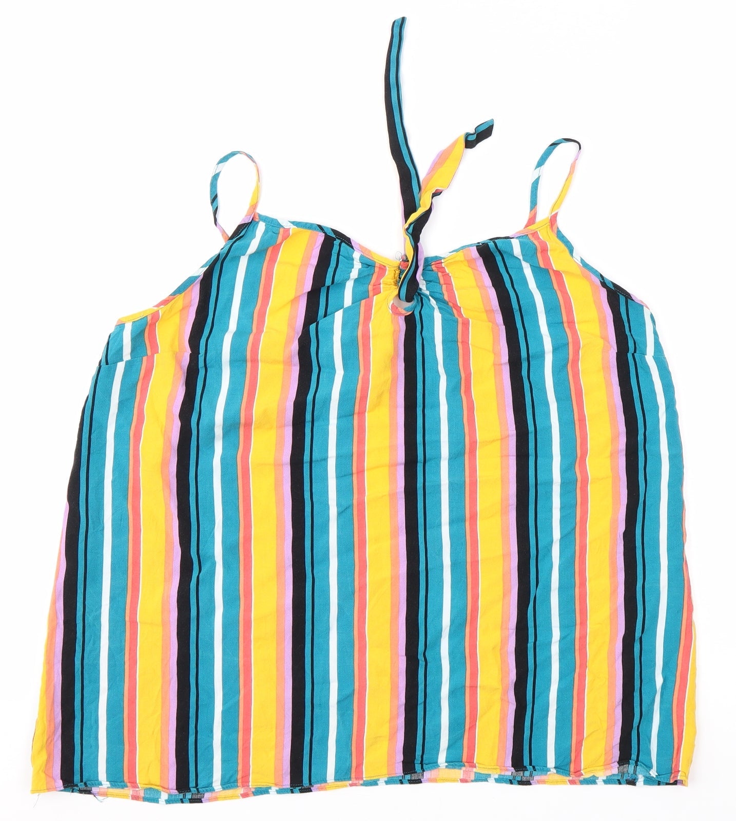 Matalan Womens Multicoloured Striped  Camisole Blouse Size 16