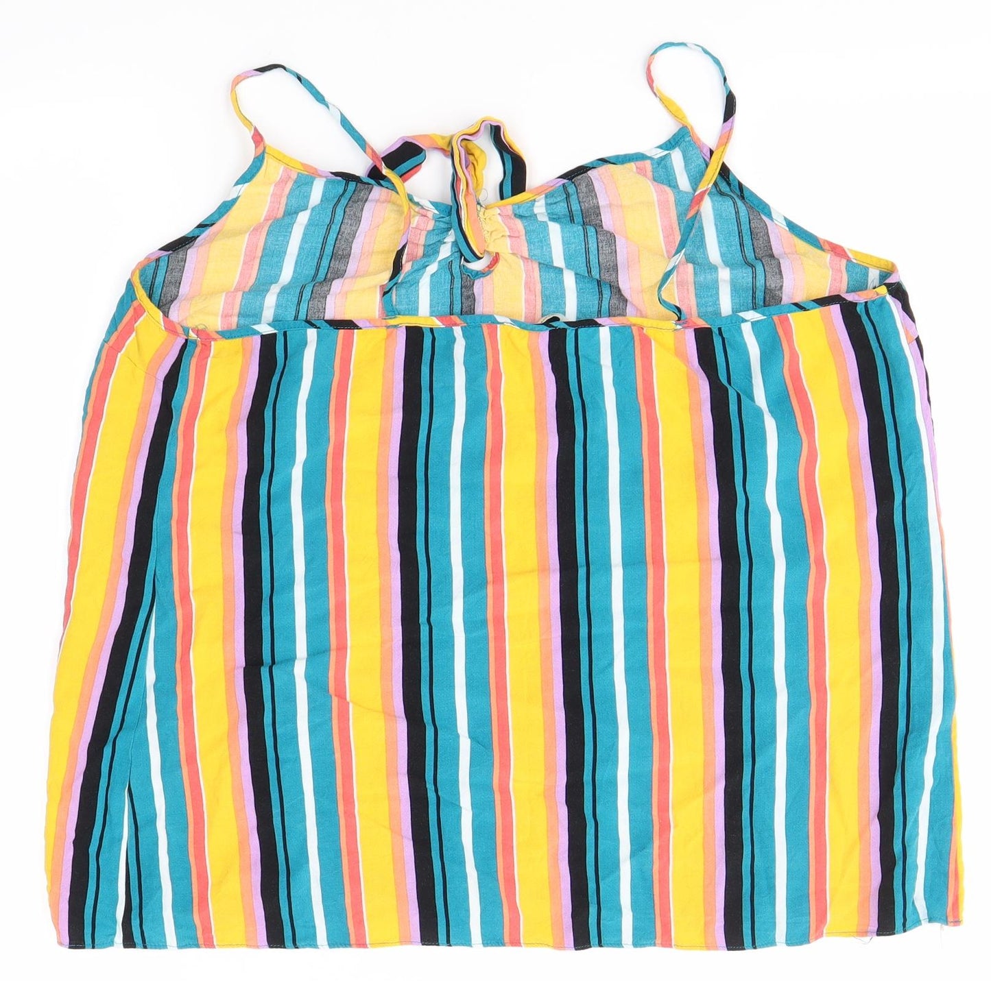 Matalan Womens Multicoloured Striped  Camisole Blouse Size 16