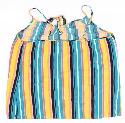 Matalan Womens Multicoloured Striped  Camisole Blouse Size 16