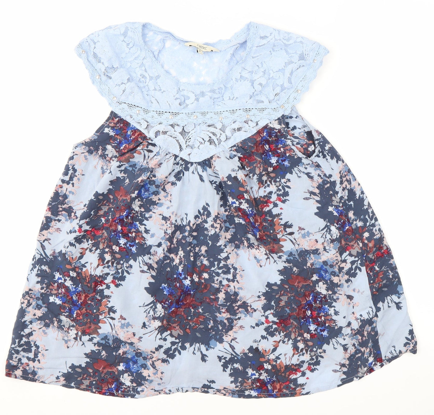 Womens UK Size 6 NEXT Multicoloured Basic Blouse
