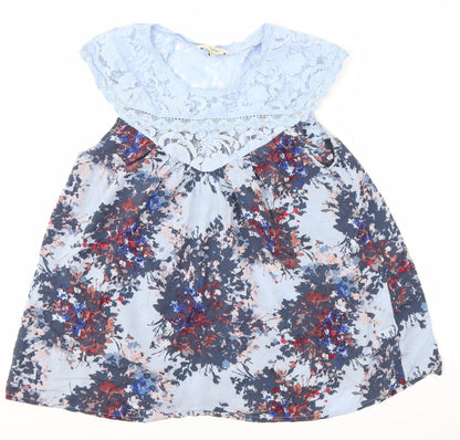 Womens UK Size 6 NEXT Multicoloured Basic Blouse