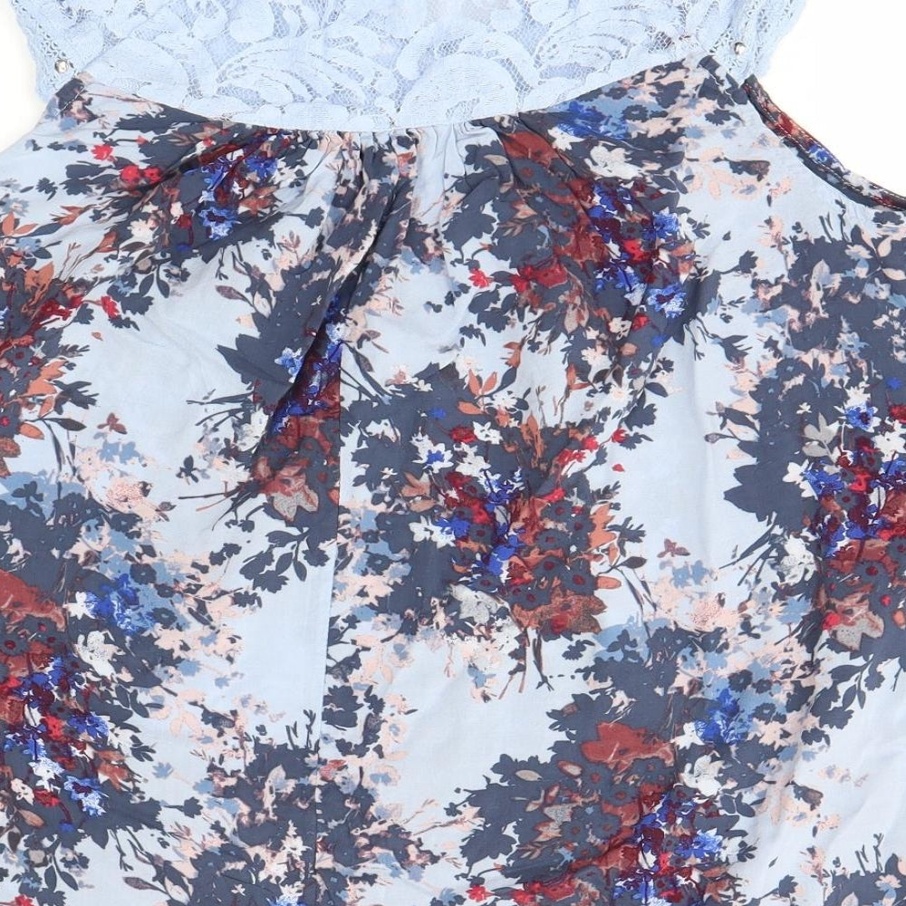 Womens UK Size 6 NEXT Multicoloured Basic Blouse