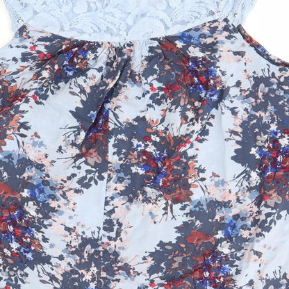 Womens UK Size 6 NEXT Multicoloured Basic Blouse