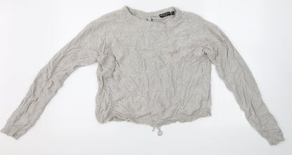 Womens UK Size M Brave Soul Grey Pullover Jumper