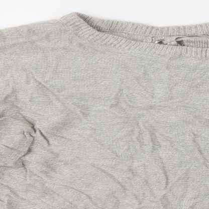 Womens UK Size M Brave Soul Grey Pullover Jumper