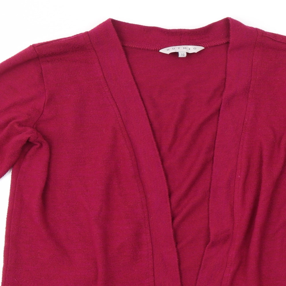 Nutmeg Womens Pink   Cardigan Jumper Size 10