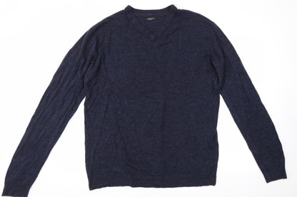 M&Co Mens Blue   Pullover Jumper Size XL