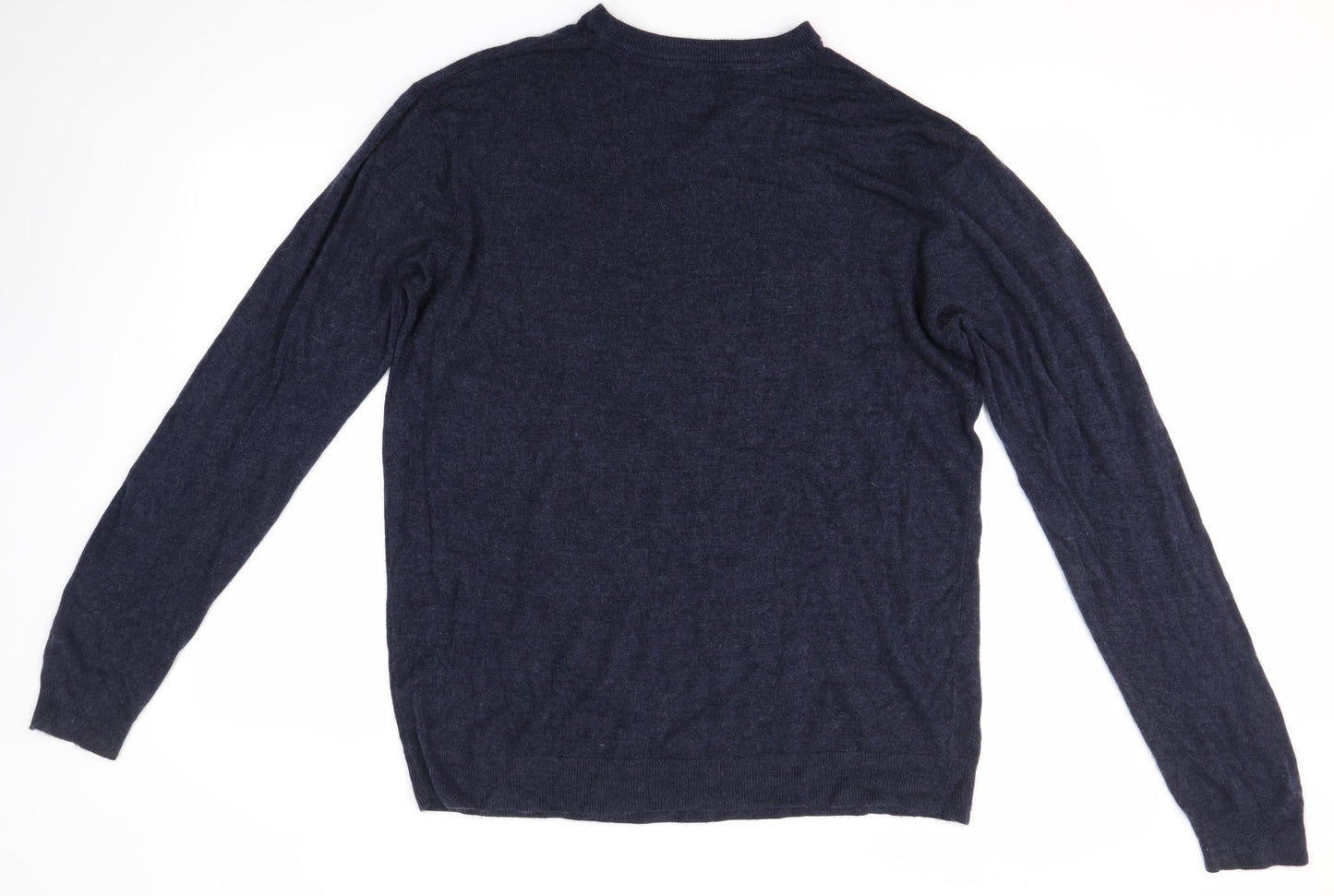 M&Co Mens Blue   Pullover Jumper Size XL